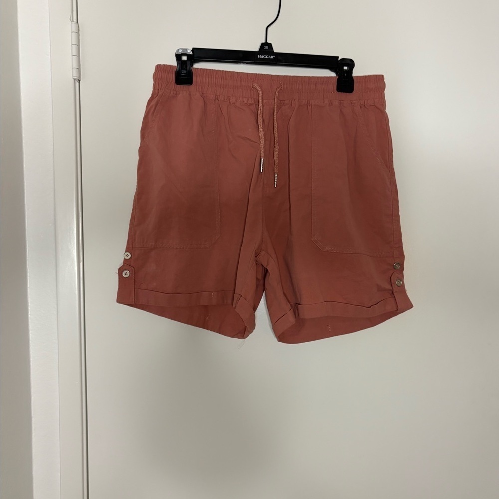H&M Brown Athletic Shorts Relaxed Fit